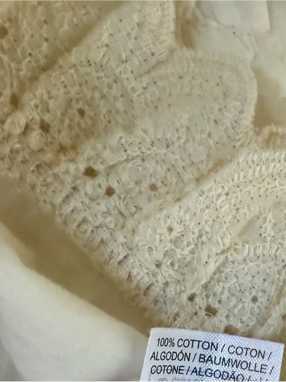 Edikted Cream Ruffle Lace-Trim Tank - Picture 9 of 9